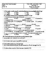 The first mid-term test English 8 - School year 2021-2022 - School Binh Thanh Secondary